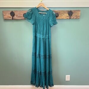 boden crochet trim jersey dress | Dresses | Boden Maxi Navy Blue Womens Size 8p Modest Holiday